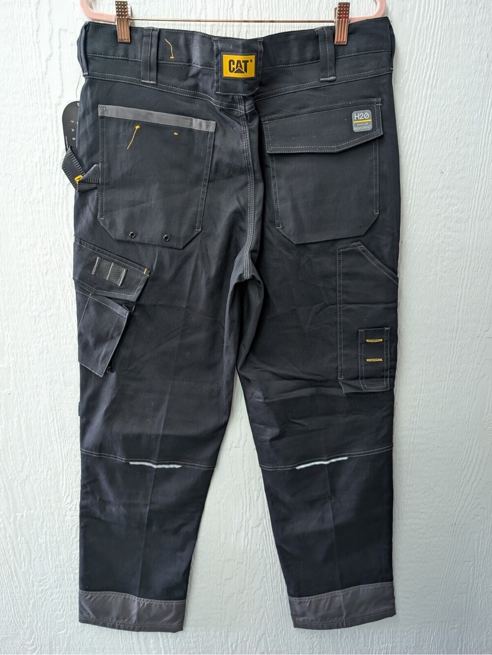 NWT CAT® H20 Defender™ Pants in Black-Graphite Size 34x34 - Picture 8 of 9